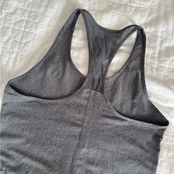 Women's HeatGear® Armour Racer Tank Grey Slate Color Womens Size XS - Picture 8 of 9